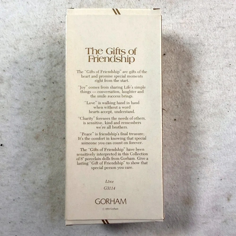 Vintage 1984 Gorham The Gifts of Friendship 